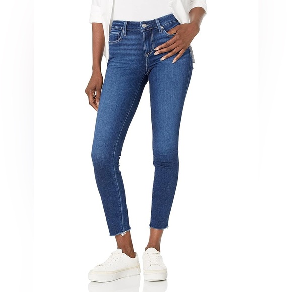 Paige Verdugo Ankle Jeans dark blue 29 mid rise - Picture 1 of 9
